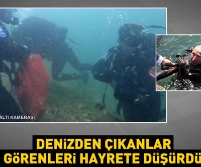 Boğazda temizlik zamanı CNN TÜRK su altı kamerası denizin dibini görüntüledi