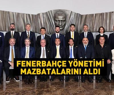Fenerbahçe’de Ali Koç ve yönetimi, mazbatalarını aldı