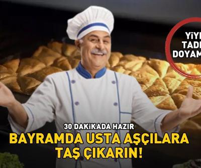 Kurban Bayramında usta aşçılara taş çıkarın Pratik baklava tarifi: Yiyen tadına doyamıyor