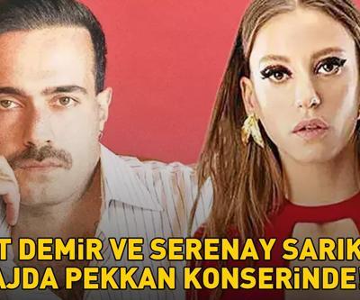 Serenay Sarıkaya ve Mert Demir, Ajda Pekkan konserinde O anlar geceye damga vurdu