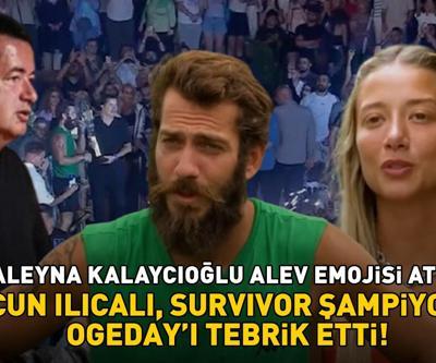 Aleyna Kalaycıoğlu alev attı Acun Ilıcalı, Survivor şampiyonu Ogedayı bakın nasıl tebrik etti