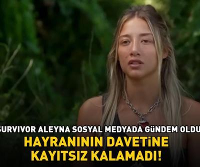 Survivor Aleyna Kalaycıoğlu sosyal medyadan gelen davete kayıtsız kalamadı O neydi ya