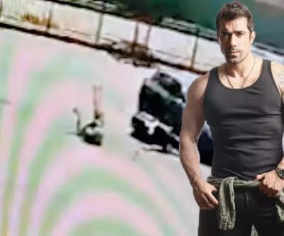 İbrahim Çelikkol motoruyla kaza yaptı İşte o anlar