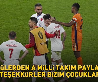 Hollanda - Türkiye maçı sonrası ünlülerden A Milli Takım paylaşımı: Teşekkürler bizim çocuklar
