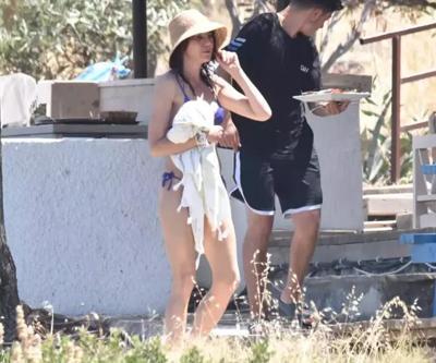 Hande Ataizi ve Dinç Aydoğdu tatilde Fit halleri dikkat çekti