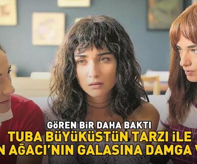 Zeytin Ağacının yıldızı Tuba Büyüküstün sosyal medyayı salladı Tarzı ile galaya damga vurdu