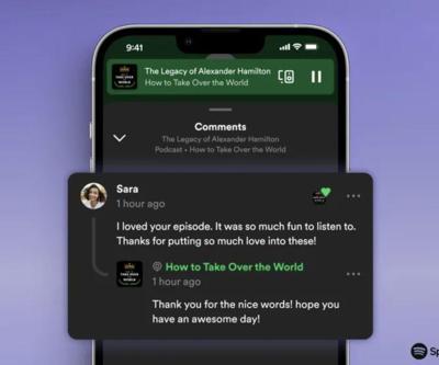 Spotify yorum bölümü başlatıyor