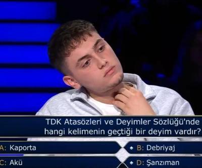 Kaporta ile ilgili deyim, Debriyaj ile ilgili deyim var mı Akü, Şanzıman atasözü var mı Kim Milyoner Olmak İsterde TDK sorusu