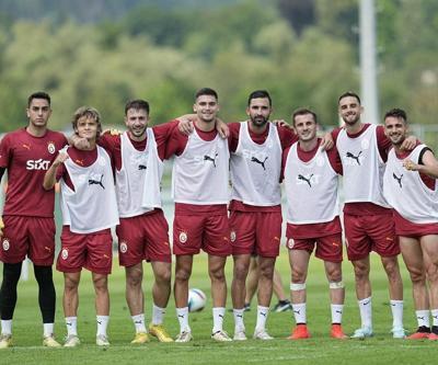 Galatasarayda eforlu antrenman Futbolcuların hırsı dikkat çekti...