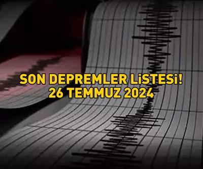 BİNGÖLDE DEPREM 26 TEMMUZ 2024: Bingölde deprem mi oldu, nerede, kaç şiddetinde Muş, Erzurum, Malatya ve Elazığdan da hissedildi