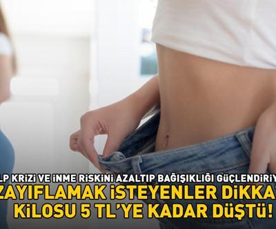 Zayıflamak isteyenler dikkat Kilosu 5 TLye kadar düştü Kalp krizi ve inme riskini azaltıp bağışıklığı güçlendiriyor