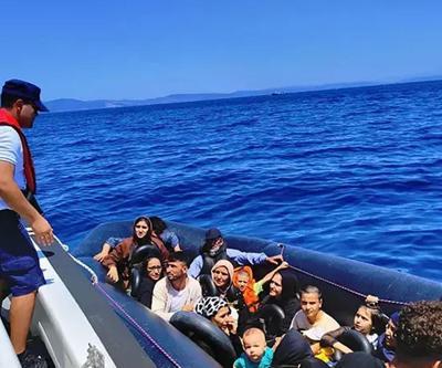 Urla açıklarında 9’u çocuk 27 düzensiz göçmen yakalandı