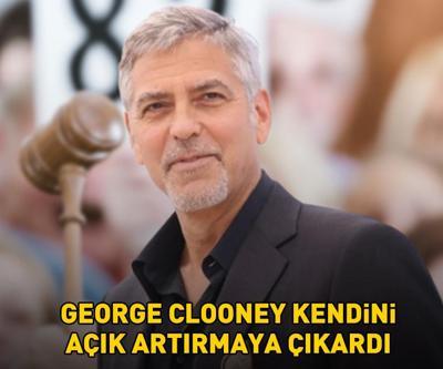 Hollywood yıldızı George Clooney kendini açık artırmaya çıkardı Teklifin 60 bin dolara kadar çıkması bekleniyor
