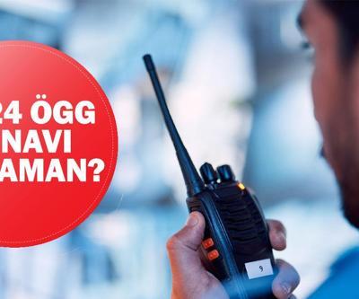2024 ÖGG sınavı ne zaman EGM 110. Dönem Özel Güvenlik sınavı tarihi
