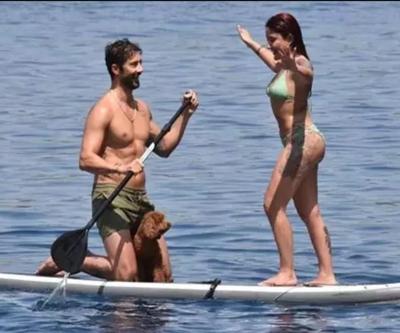 Melek Mosso ve Serkan Sağdıçın denizde romantik anları Yat kiraladılar