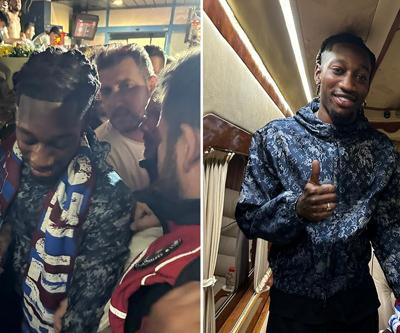 Trabzonsporun yeni transferi Muhammed Cham, kente geldi