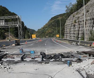 Bolu Dağı Tünelinde heyelan riskini ortadan kaldıracak çalışmalar sürüyor