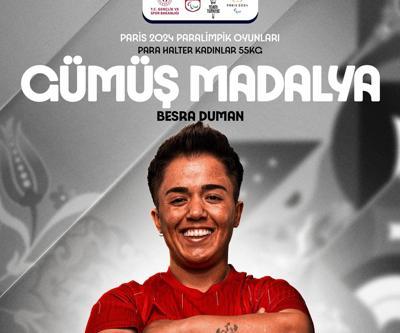 Besra Duman, gümüş madalya kazandı