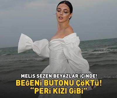 Sadakatsizin Derini Melis Sezen beyazlar içinde Güzelliği ile görenleri büyüledi: PERİ KIZI GİBİ
