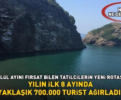 EYLÜL AYINI FIRSAT BİLEN TATİLCİLERİN YENİ ROTASI Ne Ege ne de Akdeniz Yılın ilk 8 ayında yaklaşık 700.000 turist ağırladı