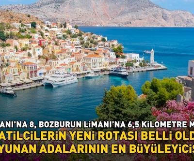 7 GÜNLÜK KAPIDA VİZE UYGULAMASI SUNAN YUNAN ADALARININ EN BÜYÜLEYİCİSİ Datça Limanına 8, Bozburun Limanına 6,5 km mesafede