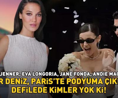 Kaan Yıldırım ile evlenen Pınar Deniz podyuma çıkıyor Defilede kimler yok ki: Kendall Jenner, Eva Longoria...
