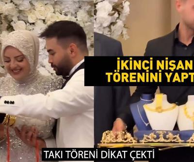 Kadir Ezildi ikinci nişanı yaptı Kayınvalidenin taktığı altınlar şaşırttı