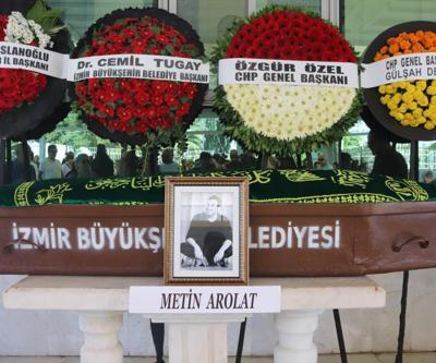 Metin Arolatın cenazesi İzmirde gözyaşlarıyla uğurlandı