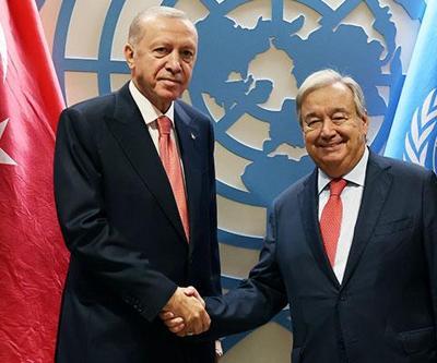 Son dakika haberi: Cumhurbaşkanı Erdoğan, Guterres ile görüştü