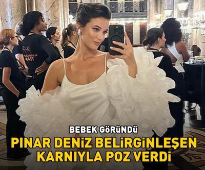 BEBEK GÖRÜNDÜ Pınar Deniz, belirginleşen karnıyla poz verdi