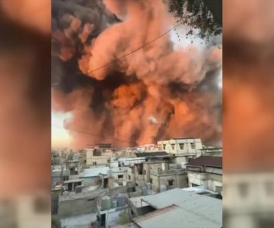 VİDEO | İsrailden Beyruta saldırı Peş peşe patlama sesleri