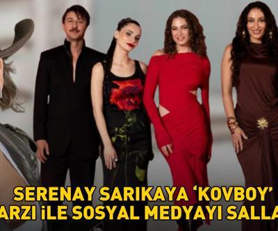 Kimler Geldi Kimler Geçtinin yıldızı Serenay Sarıkaya kovboy tarzıyla büyüledi
