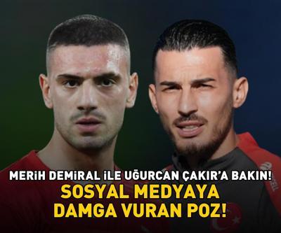 A Milli Takımın yıldızları Merih Demiral ile Uğurcan Çakır’a bakın Sosyal medyayı sallayan poz