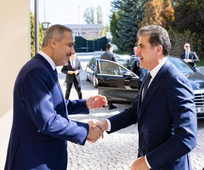 Dışişleri Bakanı Hakan Fidan, IKBY Başkanı Barzani ile görüştü