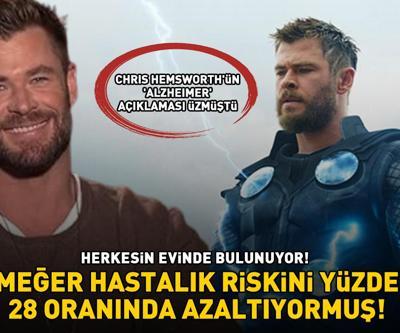 Thorun yıldızı Chris Hemsworthün Alzheimer açıklaması üzmüştü Herkesin evinde bulunuyor, meğer hastalık riskini yüzde 28 azaltıyormuş