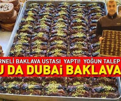 Dubai çikolatasından sonra şimdi de DUBAİ BAKLAVASI Edirneli baklava ustası ilk kez yaptı Kilosu 800 TL