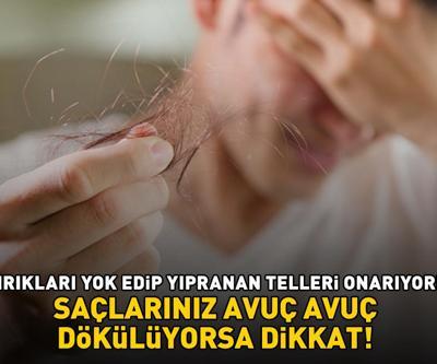 SAÇLARINIZ AVUÇ AVUÇ DÖKÜLÜYORSA DİKKAT Kırıkları bile yok ediyor, yıpranan telleri onarıyor: 1 saat bekletmek yetiyor