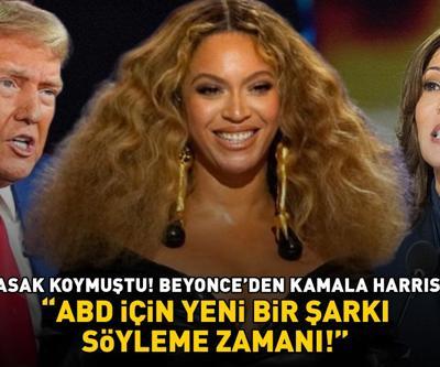 Trumpa yasak koymuştu Beyonceden ABD Başkan adayı Kamala Harrise destek Amerika için yeni bir şarkı söyleme zamanı