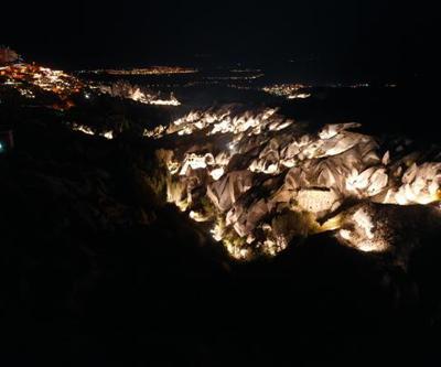 Aydınlatmalar tamamlandı Peribacaları gece turizmine açıldı