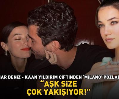 Pınar Deniz - Kaan Yıldırım çiftinden Milano pozları AŞK SİZE ÇOK YAKIŞIYOR