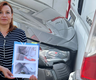 Yetkili servis aracını çarptı, aldığı cevapla şoke oldu