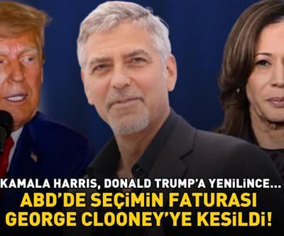 ABDde seçimin faturası George Clooneyye kesildi Kamala Harris, Donald Trumpa yenilince...