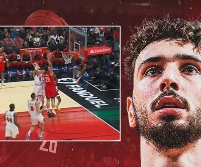 Alperen Şengün, Houston Rockets tarihine geçti Maçta öyle bir smaç bastı ki...