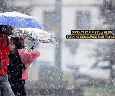 Dikkat Tarih belli oldu: Türkiye genelinde kar alarmı