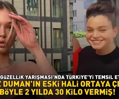 Kainat Güzellik Yarışmasında Türkiyeyi temsil eden Ayliz Dumanın eski hali ortaya çıktı Meğer böyle 2 yılda 30 kilo vermiş