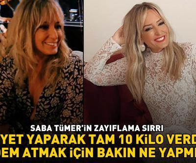 Saba Tümerin zayıflama sırrı Diyet yaparak tam 10 kilo verdi Ödem atmak için bakın ne yapmış: Günde 1 litre...