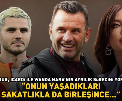 Galatasaray Teknik direktörü Okan Buruk, Icardi - Wanda Nara ayrılığını yorumladı: ‘ONUN YAŞADIKLARI SAKATLIKLA DA BİRLEŞİNCE...