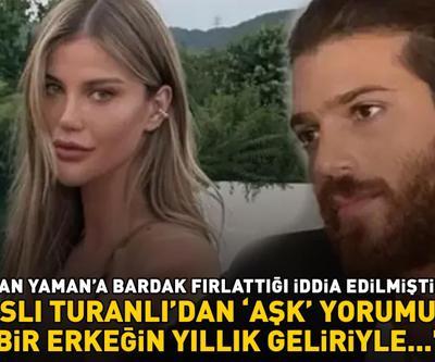Can Yamana bardak fırlattığı iddia edilmişti Aslı Turanlıdan aşk yorumu: BİR ERKEĞİN YILLIK GELİRİYLE...