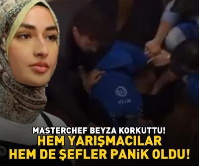 MasterChef Beyza bir anda yere yığıldı STÜDYODA PANİK DOLU ANLAR