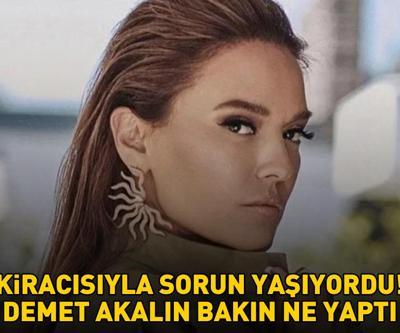 RESMEN İSYAN ETMİŞTİ Kiracısıyla sorun yaşayan Demet Akalın dediğini yaptı